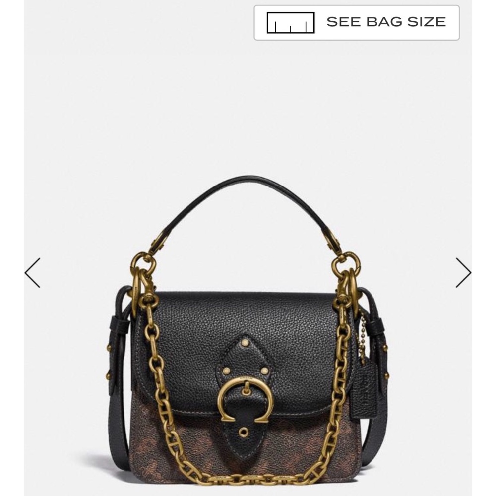 Coach beat bag 18 with coat canvas horse and carri